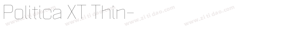 Politica XT Thin字体转换